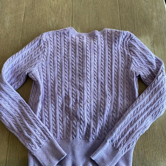 Ralph Lauren Cable Knit Sweater Girls 8-10 - Picture 3 of 5